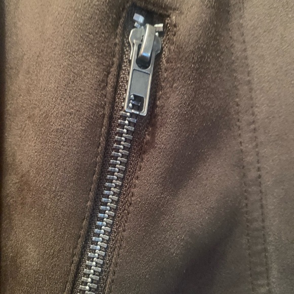 Philosophy Olive Green Faux Leather Zipper Jacket. Women’s size L - Picture 3 of 10